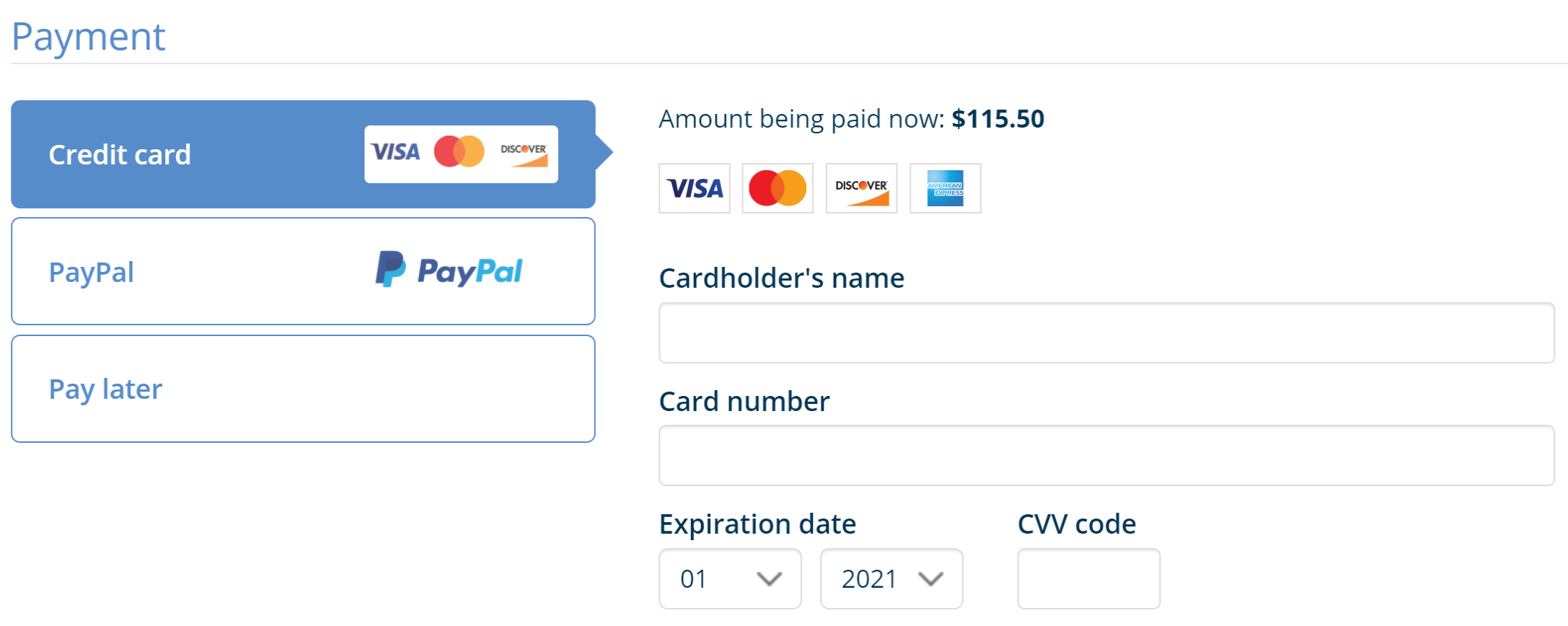 Having Multiple Payment Option on Ecommerce website
